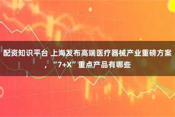 配资知识平台 上海发布高端医疗器械产业重磅方案，“7+X”重点产品有哪些